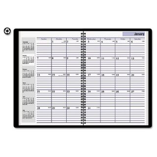 2015 Day Minder® Recycled Monthly Academic Planner   Black