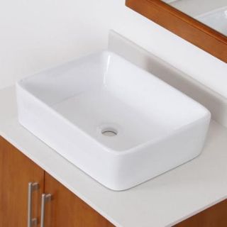 Elite High Temperature Ceramic Bathroom Sink Faucet Set Satin Nickel Finish Faucet+Sink