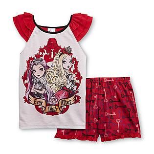 Ever After High Girls Pajama Top & Shorts   Kids   Kids Character