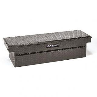 Lund 71 Inch Cross Bed Truck Tool Box, Single Lid, Push Button, Deep