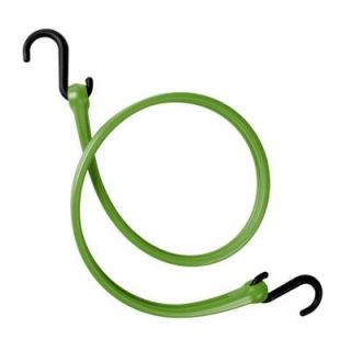 The Perfect Bungee 31 in. EZ Stretch Polyurethane Bungee Strap with Nylon S Hooks (Overall Length 36 in.) in JD Green DISCONTINUED PBNH36JDG