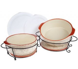 Temp tations Old World Rustico 6 pc. Round Baker Set   K29364 —