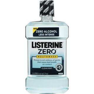 Listerine Clean Mint Mouthwash, 50.72 fl oz