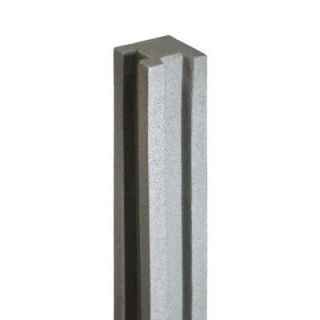 SimTek 5 in. x 5 in. x 8 1/2 ft. Gray Composite Fence Corner Post CP102EGRY