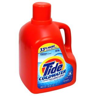 Tide Coldwater Detergent, Fresh Scent, 200 fl oz (1.56 gal) 5.91 lt
