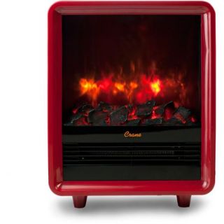 Crane Mini Fireplace Heater, Red EE 8075 R