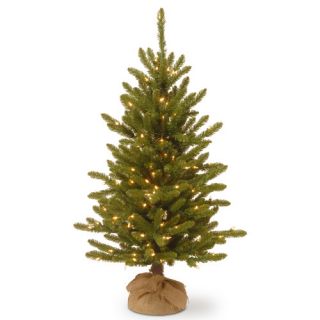 Green Artificial Christmas Tree with 150 Incandescent Colored and