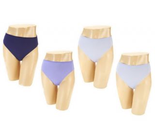 Jockey Set of 4 Traditional Fit High Cut Panties   A237655 —