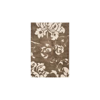Safavieh Shag Smoke and Beige Rectangular Indoor Machine Made Area Rug (Common 5 x 8; Actual 63 in W x 90 in L x 0.67 ft Dia)
