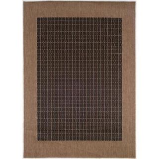 Recife Checkered Field/ Black Cocoa Rug (2' x 3'7")