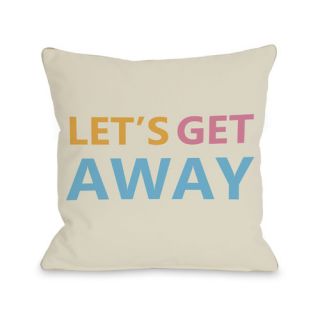 One Bella Casa Lets Get Away Throw Pillow