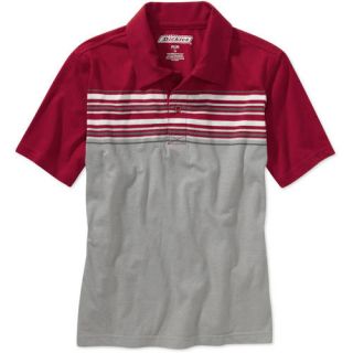 Dickies   Boys' Short Sleeve Engineered Stripe Polo Shirt