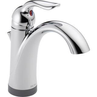 Delta Lahara Touch2O.Xt Chrome 1 Handle 4 in Centerset WaterSense Bathroom Faucet (Drain Included)