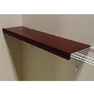 Wood Look Wire Shelving Unit Cover 4 Foot Cherry