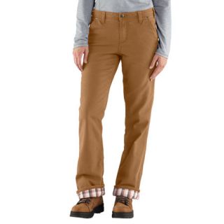 Carhartt Womens Relaxed Fit Canvas Flannel Lined Fulton Pant 755328