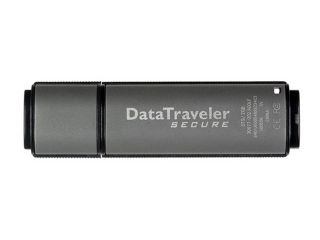 Kingston DataTraveler Secure 2GB Flash Drive (USB2.0 Portable) 256bit AES Encryption Model DTS/2GB