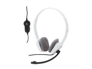 Logitech H150 3.5mm Connector Supra aural Stereo Headset   White