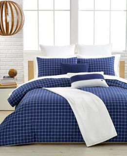 Lacoste Denab Navy Comforter Sets   Bedding Collections   Bed & Bath