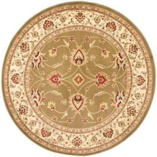 Safavieh Lyndhurst Green/Ivory 5 ft. 3 in. x 5 ft. 3 in. Round Area Rug LNH553 5212 5R