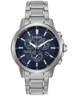 Citizen Mens Chronograph Eco Drive Stainless Steel Bracelet Watch