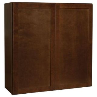 Hampton Bay 36x36x12 in. Shaker Wall Cabinet in Cognac KW3636 SCOG