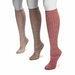 Muk Luks Womens Marl Knee high Socks (Pack of 3)   16986053