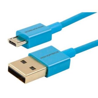 Premium USB to Micro USB Charge & Sync Cable 1.5ft   Blue