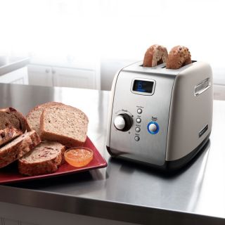 KitchenAid RKMT223CS Cocoa Silver 2 slice One touch Toaster