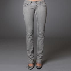 Laguna Beach Womens Aliso Beach Grey Straight Leg Jeans  
