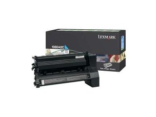 Lexmark 10B042C  OEM Print Cartridge: Cyan Yields 15,000 Pages