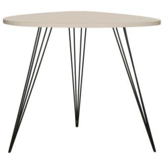 Safavieh Wynton Lacquer End Table in Taupe and Black FOX4214C