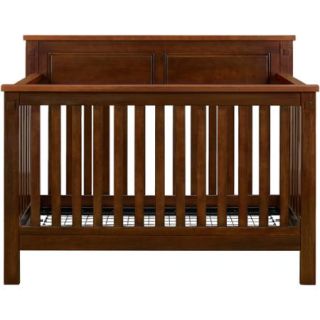 Baby Relax Forrest 4 in 1 Fixed Side Convertible Crib, Espresso/Walnut