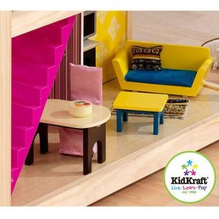 KidKraft So Chic Wooden Dollhouse with 45 Pieces of Furniture
