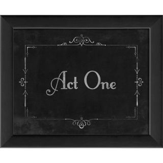 Silent Movie Act One Framed Textual Art by The Artwork Factory