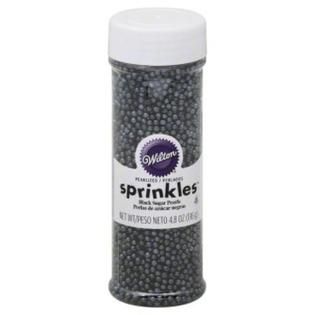 Wilton  Sprinkles, Black Sugar Pearls, 4.8 oz (136 g)