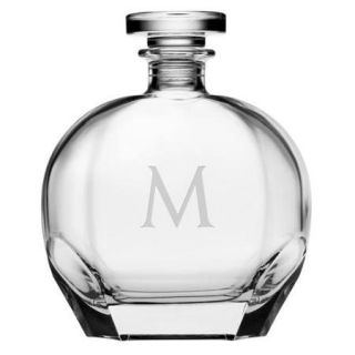 Personalized Luigi Bormioli Puccini 23.75 ounce Decanter Block Monogram W