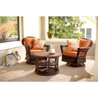 Guthrie 3 Piece Wicker Patio Seating Set DISCONTINUED 2 11 903 TSET