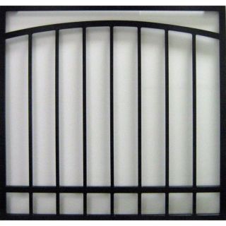 Gatehouse Arched 48 in Black Arched Window Security Bar