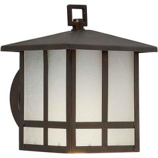 Talista 1 Light Outdoor Antique Bronze Wall Lantern with Frosted Seeded Glass CLI FRT10027 01 32
