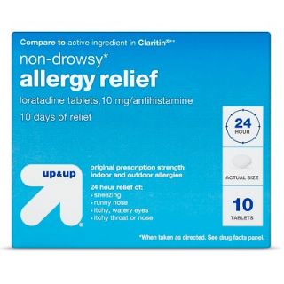 Loratadine Allergy Relief Tablet 10 pk.   10 mg.