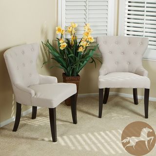 Christopher Knight Home Curved Back Tufted Chairs (Set of 2)