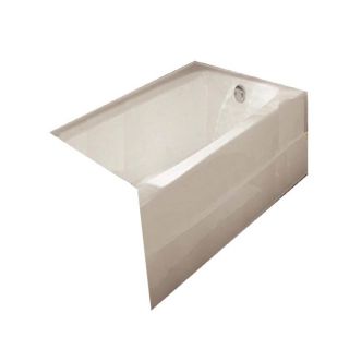 American Standard Spectra 66.25 in L x 32 in W x 16 in H White Cast Iron Rectangular Skirted Bathtub with Right Hand Drain