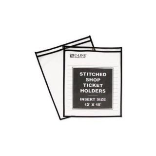 Shop Ticket Holders, Stitched, Both Sides Clear, 12 X 15, 25/BX