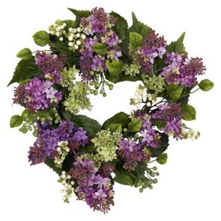 Nearly Natural 20 Hanel Lilac Wreath