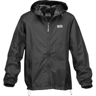 Gravel Gear Packable Rain Jacket — Black, Large  Rain Jackets   Coats