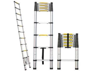 12' 5" Telescoping Collapsible Extendable Ladder (330 Pound Duty Rating)