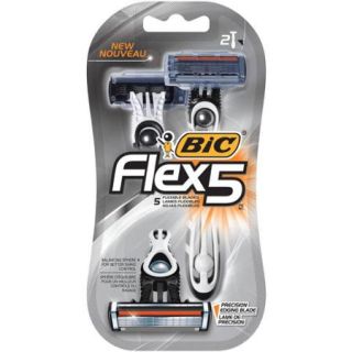 BiC Flex 5 Disposable Razors, 2 count