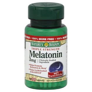 Natures Bounty Melatonin, Triple Strength, 3 mg, Tablets, 120 tablets