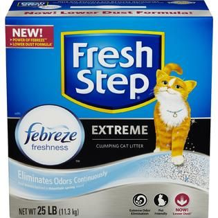 Fresh Step Cat Litter, Clumping, Scoopable, Extreme Odor Control, 25
