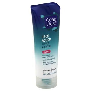Clean & Clear  Cream Cleanser, Deep Action, Oil Free, 6.5 oz (184 g)